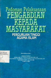 Pedoman Pelaksanaan Pengabdian Kepada Masyarakat Perguruan Tinggi Agama Islam