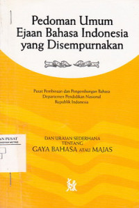 Pedoman Umum Ejaan bahasa Indonesia Yang Disempurnakan