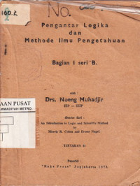 Pengantar Logika Dan Methode Ilmu Pengetahuan