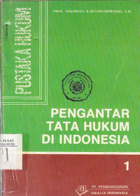 Pengantar Tata Hukum di Indonesia 1; Hukum Perdata