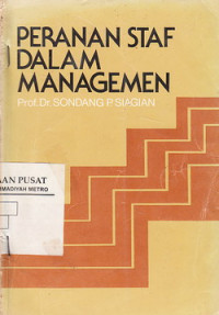 Peranan Staf Dalam Managemen