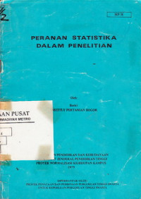 Peranan Statistika Dalam Penelitian