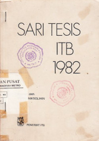 Sari Tesis ITB 1982