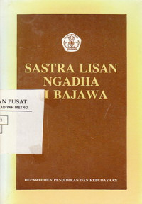 Sastra Lisan Ngadha Di Bajawa