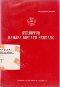 STRUKTUR BAHASA MELAYU SERDANG