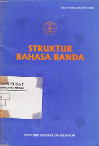 Image of STRUKTUR BAHASA BANDA