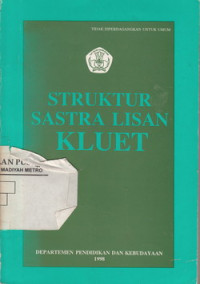 STRUKTUR SASTRA LISAN KLUET