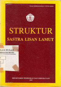 STRUKTUR SASTRA LISAN LAMUT