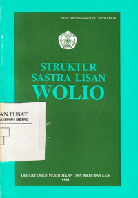 Struktur sastra Lisan Wolio