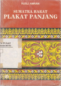 SUMATERA BARAT PLAKAT PANJANG