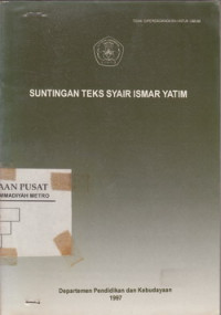 SUNTINGAN TEKS SYAIR ISMAR YATIM