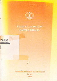 Syair-Syair Dalam Sastra Toraja