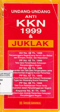 Undang-Undang Anti KKN 1999 Dan Juklak