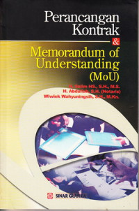 Perancangan kontrak dan memorandum of understanding (MOU)