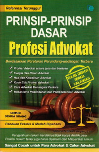 Prinsip-prinsip dasar profesi Advocat