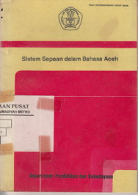 Sistem Sapaan Dalam Bahasa Aceh