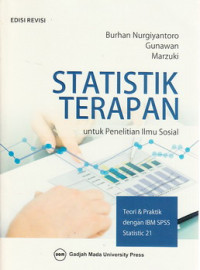Statistik terapan untuk penelitian ilmu sosial : teori dan praktik dengan IBM PSS Statistic 21