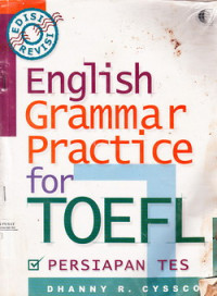 English Grammar Practice For Toefl Preparation Test