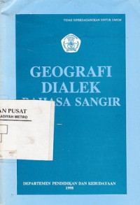 Geografi Dialek bahasa Sangir