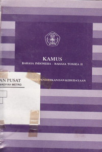 Kamus : Bahasa Indonesia - Bahasa Tonsea II