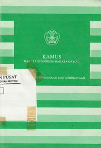 Kamus Bahasa Indonesia- Bahasa Gayo II