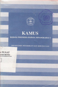 Kamus : Bahasa Indonesia-Bahasa Minangkabau II