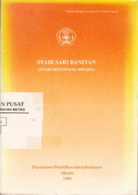 Syair Sari Baniyan (sair selendang delima)