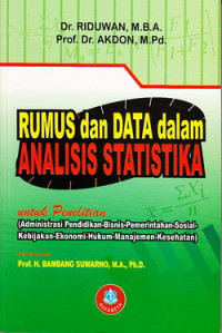 Rumus dan data dalam analisis statistika