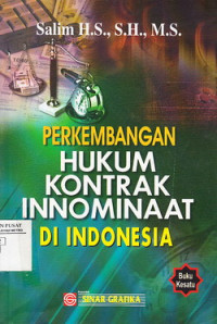 Perkembangan Hukum Kontrak Innominaat di Indonesia